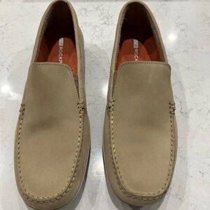 Men’s Shoes – Rockport Leather Slip-On Loafers Size 12M | Tan